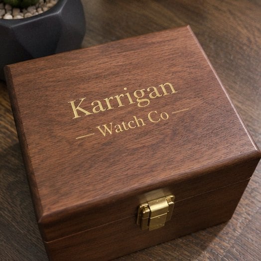 Custom watch boxes — customer photo